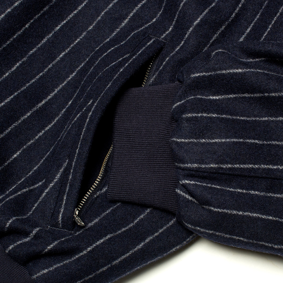 Grand Collection - Reversible Pinstripe Jacket
Color : Black