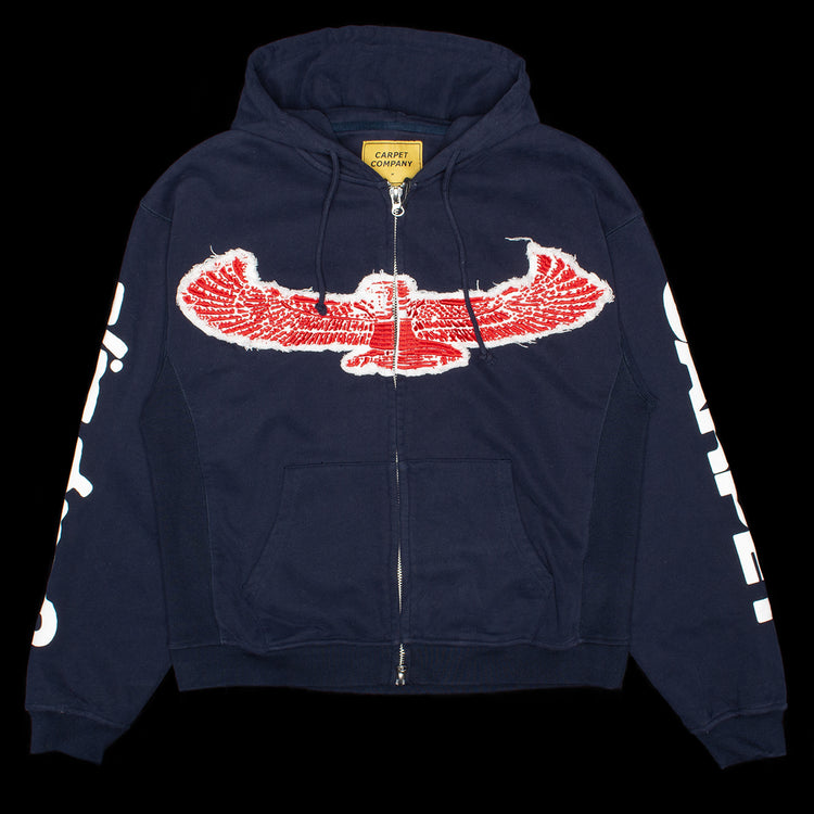 Carpet Company - Goddess Zip Hoodie
Color : Navy