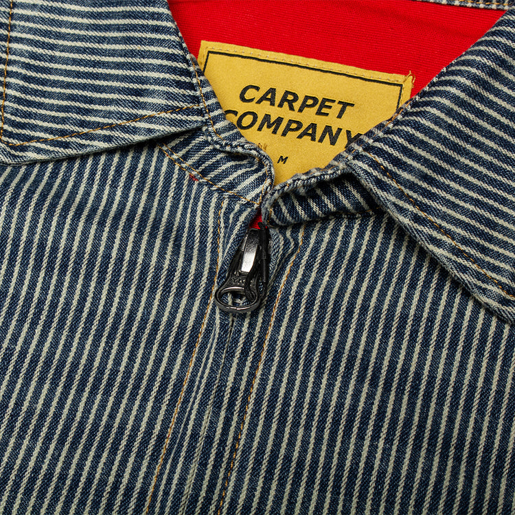 Carpet Company - Pinstripe Denim Work Jacket
Color : Dark Denim