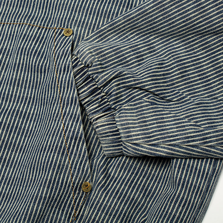 Carpet Company - Pinstripe Denim Work Jacket
Color : Dark Denim