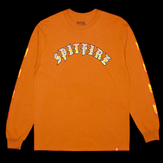 Spitfire | L/S Old E Bighead Fill T-Shirt Color : Orange