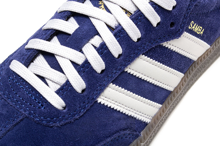 Adidas - Samba ADV
Style # JP8523
Color : Dark Blue / Grey One / Gum