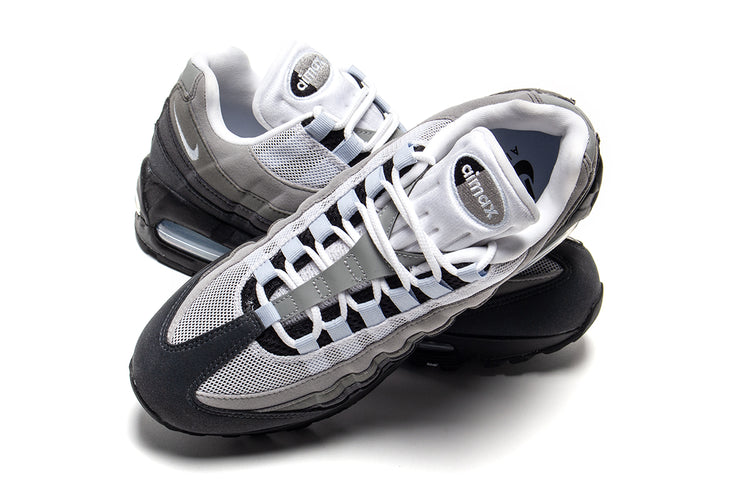 Nike - Women's Air Max 95 Big Bubble
Style # HJ5996-002
Color : Black / Blue Tint / White / Medium Grey