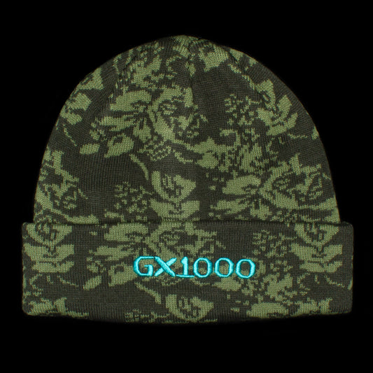 GX1000 | Floral Beanie Color : Green