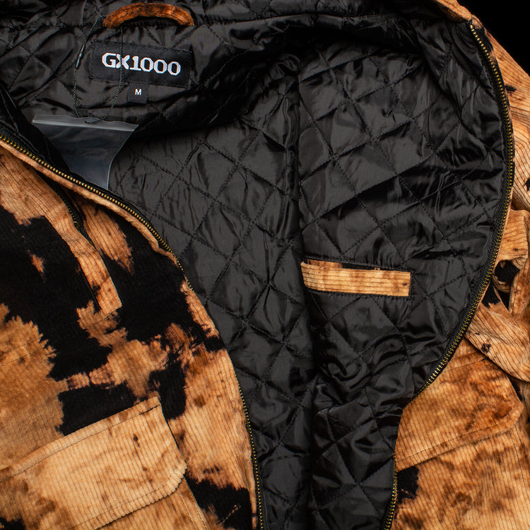 GX1000 | Bleached Work Coat Color : Bleached Materials : Bleached 8 Wale Corduroy