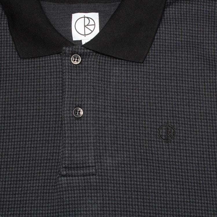 Polar | Polo L/S Houndstooth Shirt Color : Black / Grey