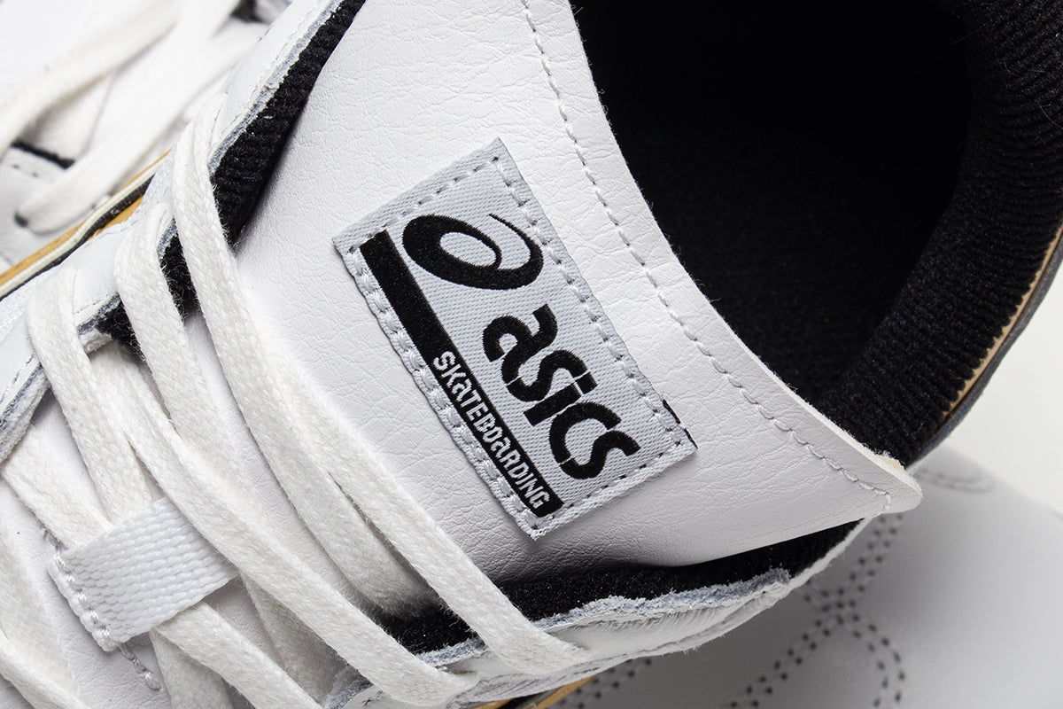 Asics Skateboarding - Leggerezza FB
Style # 1201B058.100
Color : White / Pure Gold
