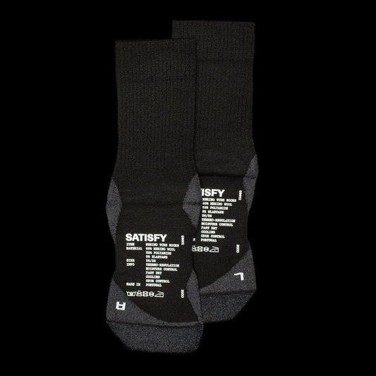 Satisfy - Merino Nylon Tube Sock
Color : Black