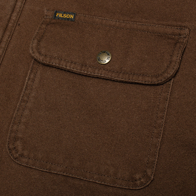 Filson - Fleece Lined Jac-Shirt
Style # F1420172089
Color : Dark Brown&nbsp;