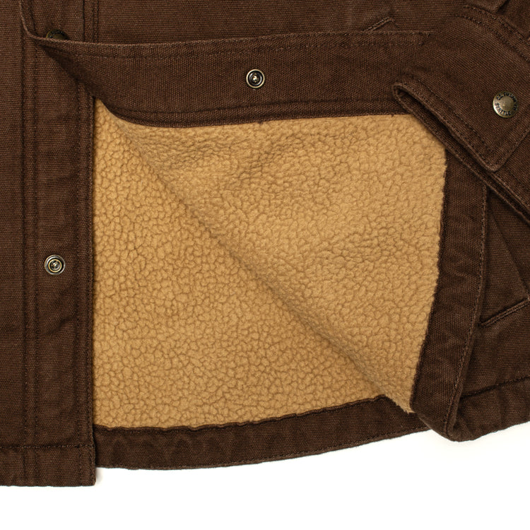 Filson - Fleece Lined Jac-Shirt
Style # F1420172089
Color : Dark Brown&nbsp;
