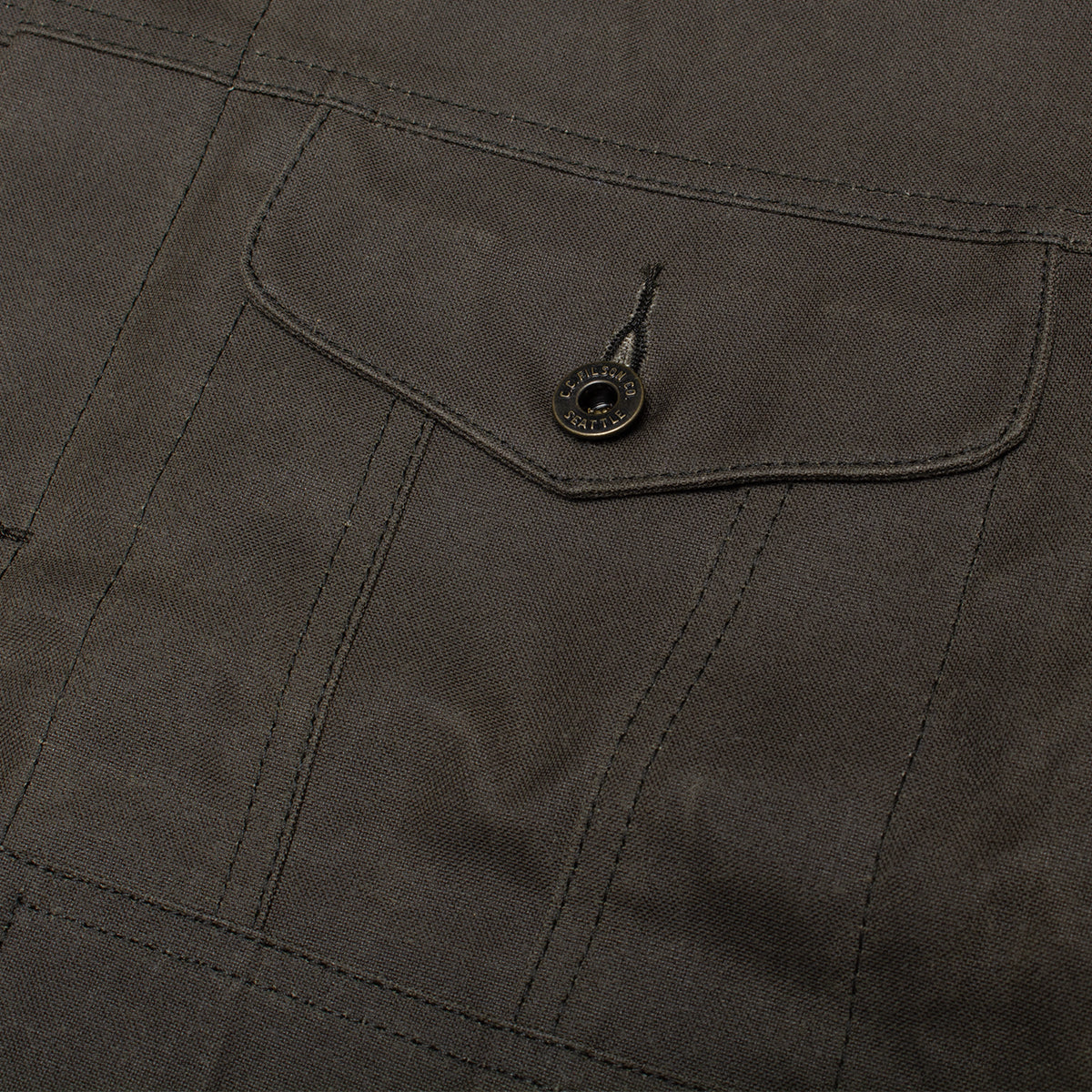 Filson - Tin Cloth Short Lined Cruiser Jacket
Style # F1420232828
Color : Beluga