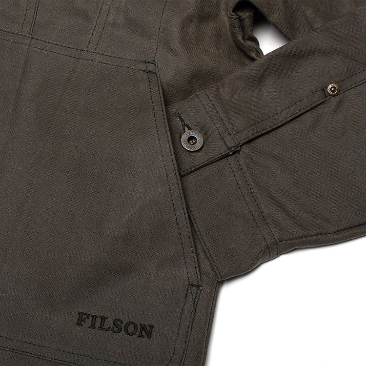 Filson - Tin Cloth Short Lined Cruiser Jacket
Style # F1420232828
Color : Beluga