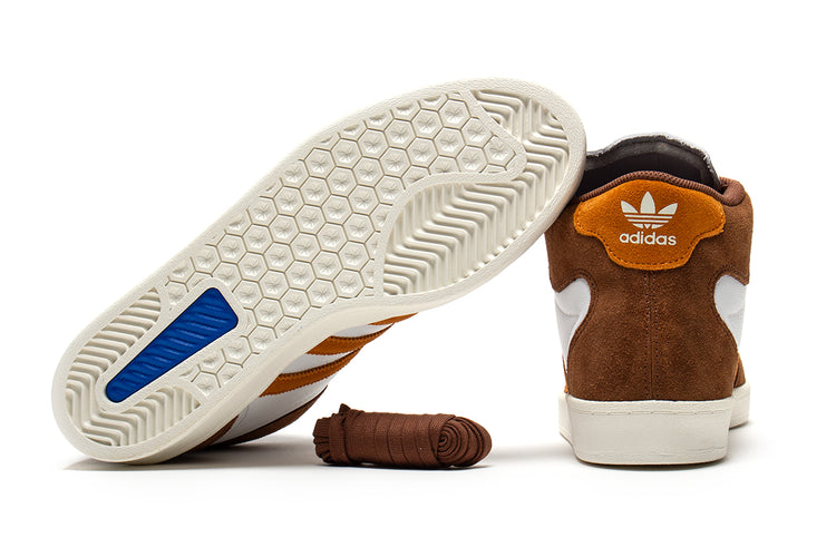 Adidas - Superskate
Style # JP8608
Color : Brown / Rustic Orange / Crystal White