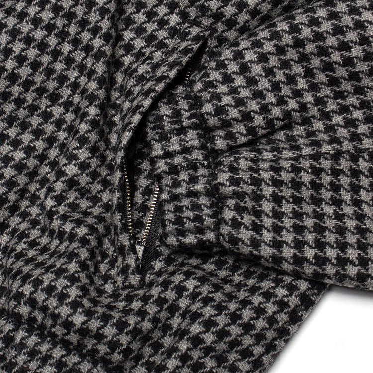 Grand Collection - Wool Houndstooth Blouson Jacket
Color : Black / Grey