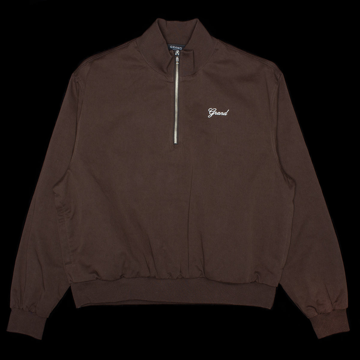 Grand Collection - Quarter Zip Jacket
Color : Espresso