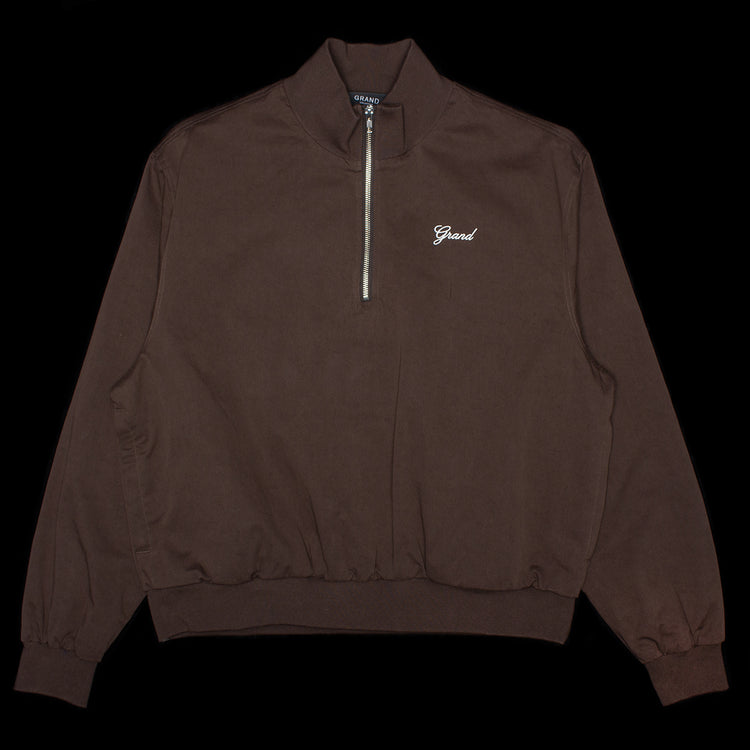 Grand Collection - Quarter Zip Jacket
Color : Espresso