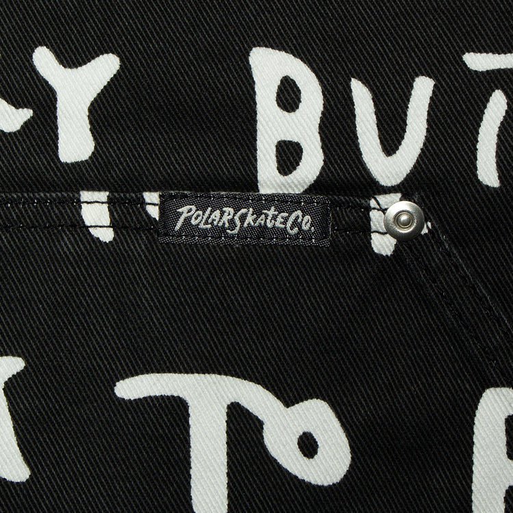 Polar Skate Co. | Patrik Jacket (Sad Notes)
Color : Black / White