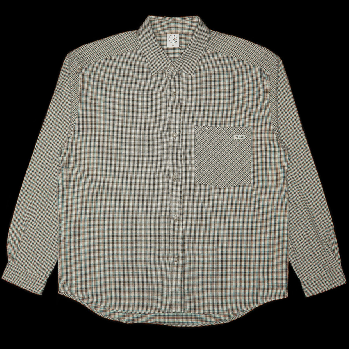 Polar Skate Co. | Mitchell L/S Shirt
Color : Creme Check