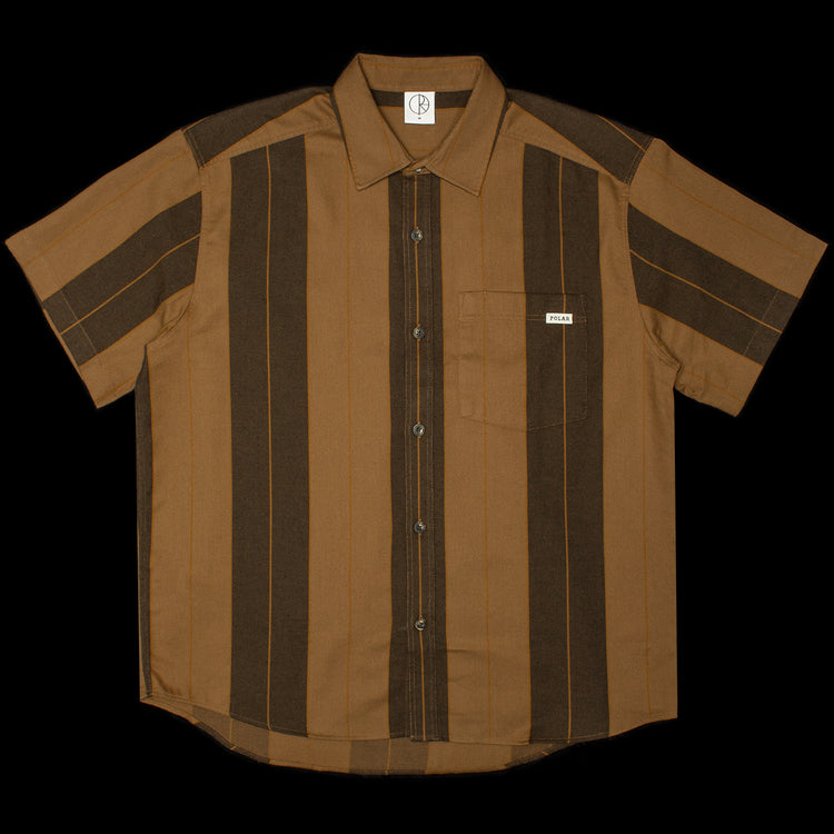 Polar Skate Co. | Mitchell Shirt
Color : Brown Block Stripe