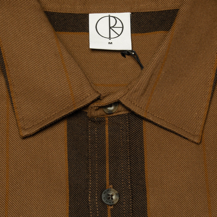 Polar Skate Co. | Mitchell Shirt
Color : Brown Block Stripe