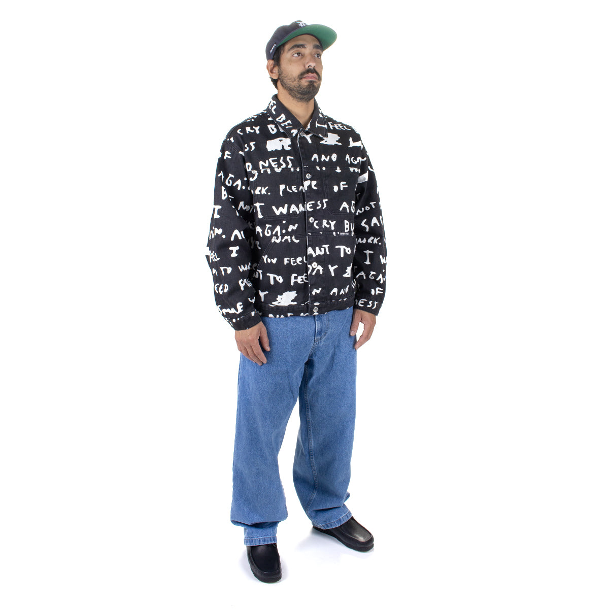 Polar Skate Co. | Patrik Jacket (Sad Notes)
Color : Black / White