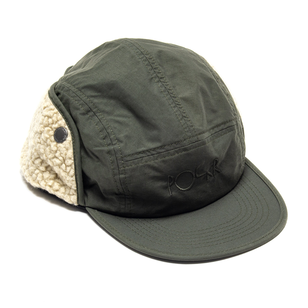 Polar Skate Co. | Vilde Flap Cap
Color : Army Green