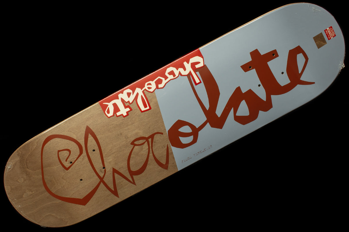 Chocolate - Scrunk Deck
Width : 8.125"
Wheelbase : 14"
Length : 31.625"
Jesus Fernandez 