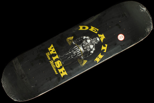 Deathwish - Gains Deck
Size : 8.25"
Wheelbase : 14.25"
Length : 31.5"
Neen Williams 