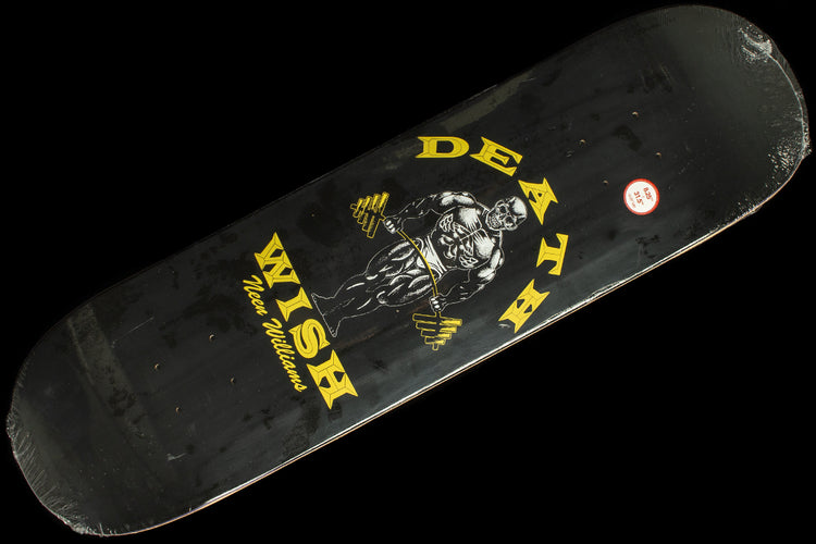 Deathwish - Gains Deck
Size : 8.25"
Wheelbase : 14.25"
Length : 31.5"
Neen Williams 