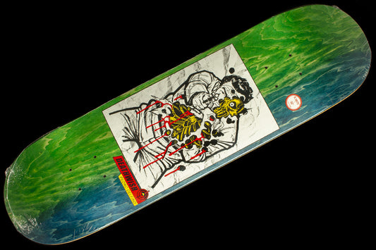 Deathwish - Saturday Night Special Deck
Size : 8.38"
Wheelbase : 14.5"
Length : 32"
Pedro Delfino