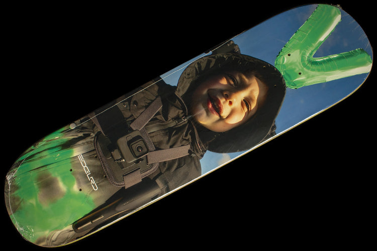 Edglrd - Baby Invasion Deck&nbsp;
Sizes : 8.25" &amp; 8.38"
Wheelbase : 14.13 (8.25) &amp; 14.25" (8.38)
Length : 31.18" (8.25) &amp; 32.10" (8.38)
Vincent Touzery