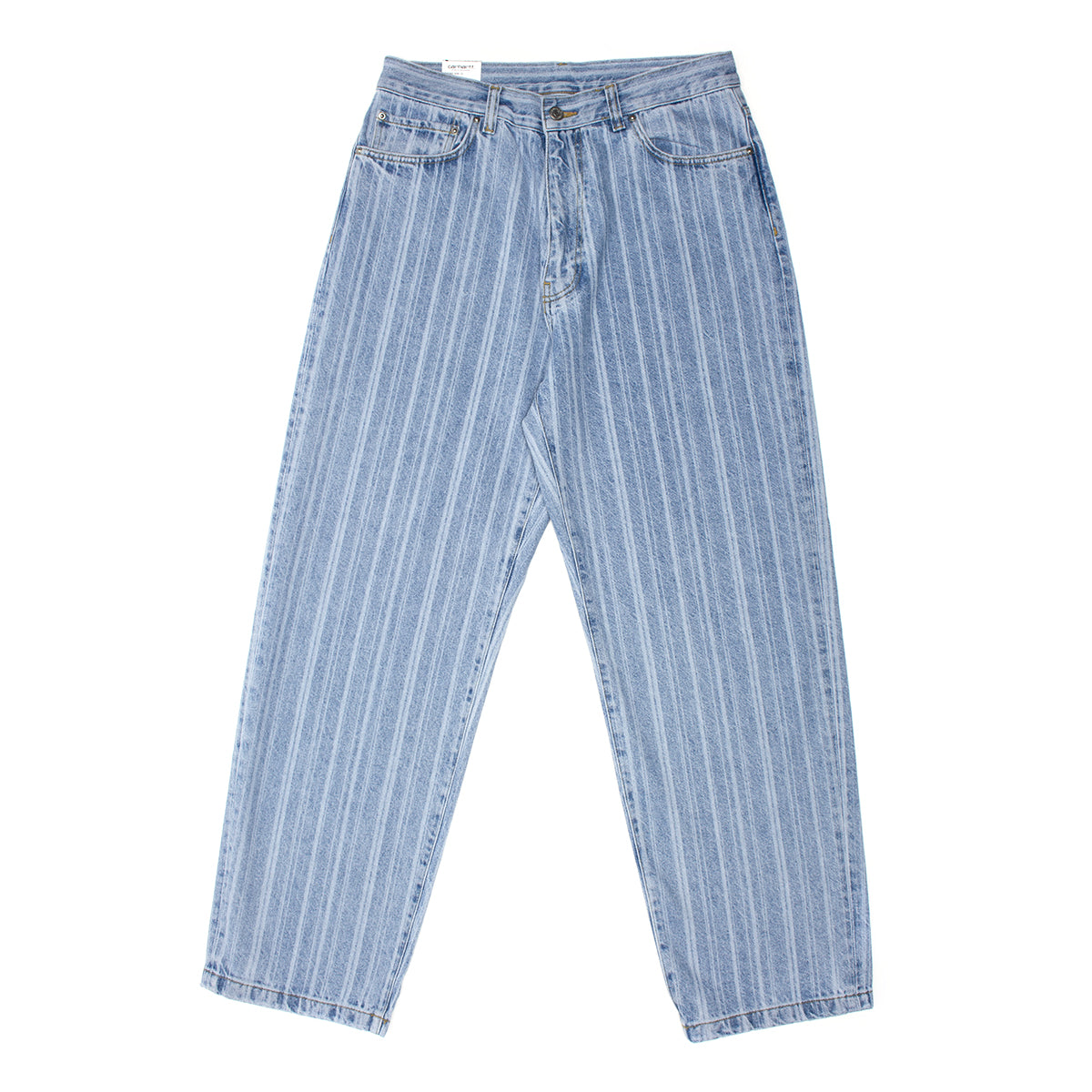 Carhartt WIP - Rylan Pant
Style # I035562-32H
Color : Striped Blue (Stone Bleached)