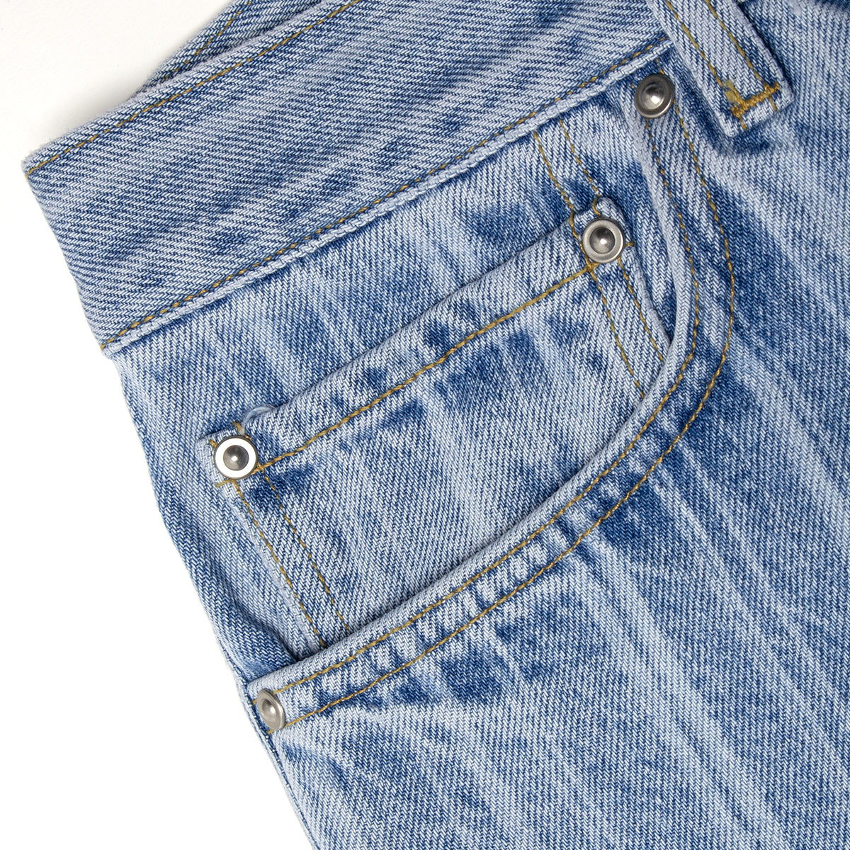 Carhartt WIP - Rylan Pant
Style # I035562-32H
Color : Striped Blue (Stone Bleached)