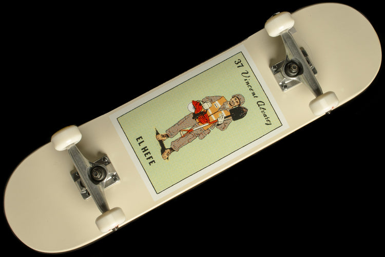 Chocolate - Loteria Complete Deck
Sizes : 7.875"
Length : 31.25"
Vincent Alvarez pro model complete
Fully Assembled and ready to roll.&nbsp;
Perfect for that beginner in-between skateboard where you're not quite ready to drop a ton of money.