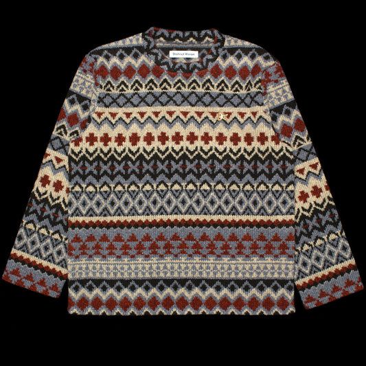 District Vision - Jacquard Knit Crewneck
Style # DV0088-A
Color : Fair Isle