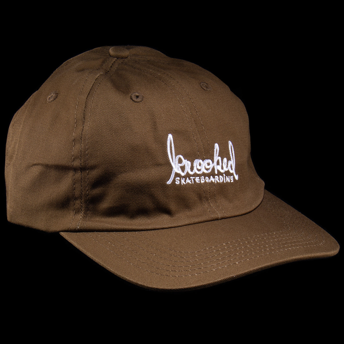 Krooked - Skript Hat
Color : Brown / White