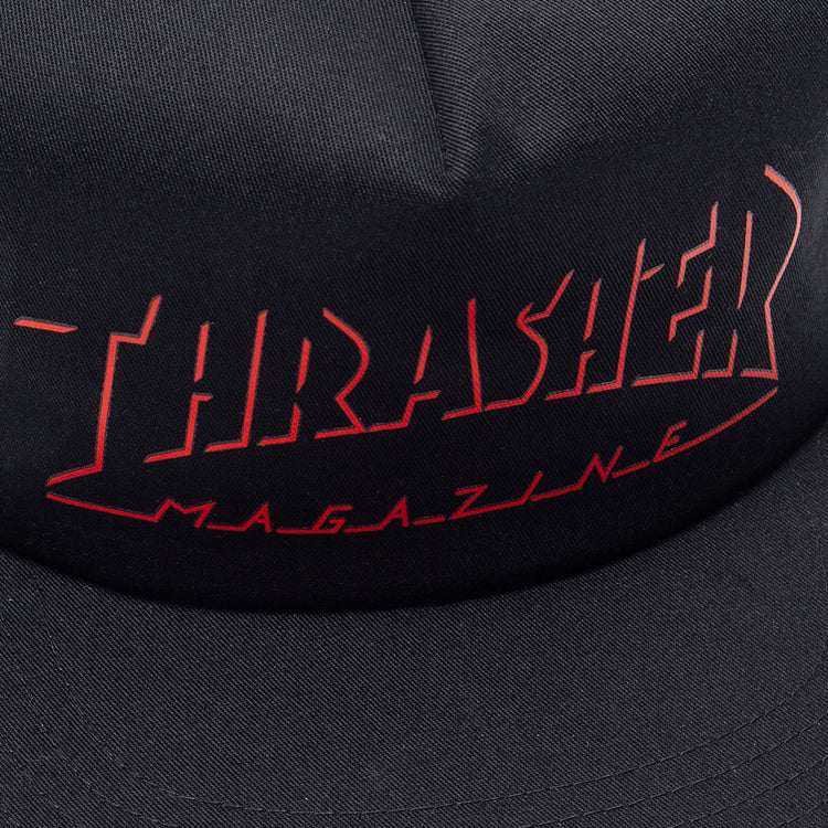Thrasher - Shadow Mag Logo Hat
Color : Black