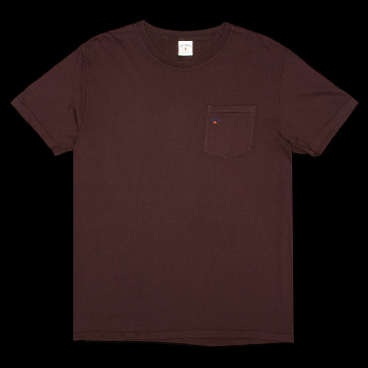 Noah | Core Logo Pocket T-Shirt Color : Burgundy