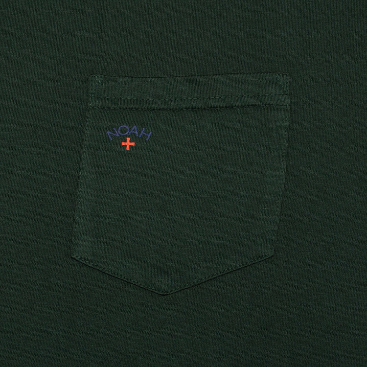 Noah | Core Logo Pocket T-Shirt Color : Forest Green