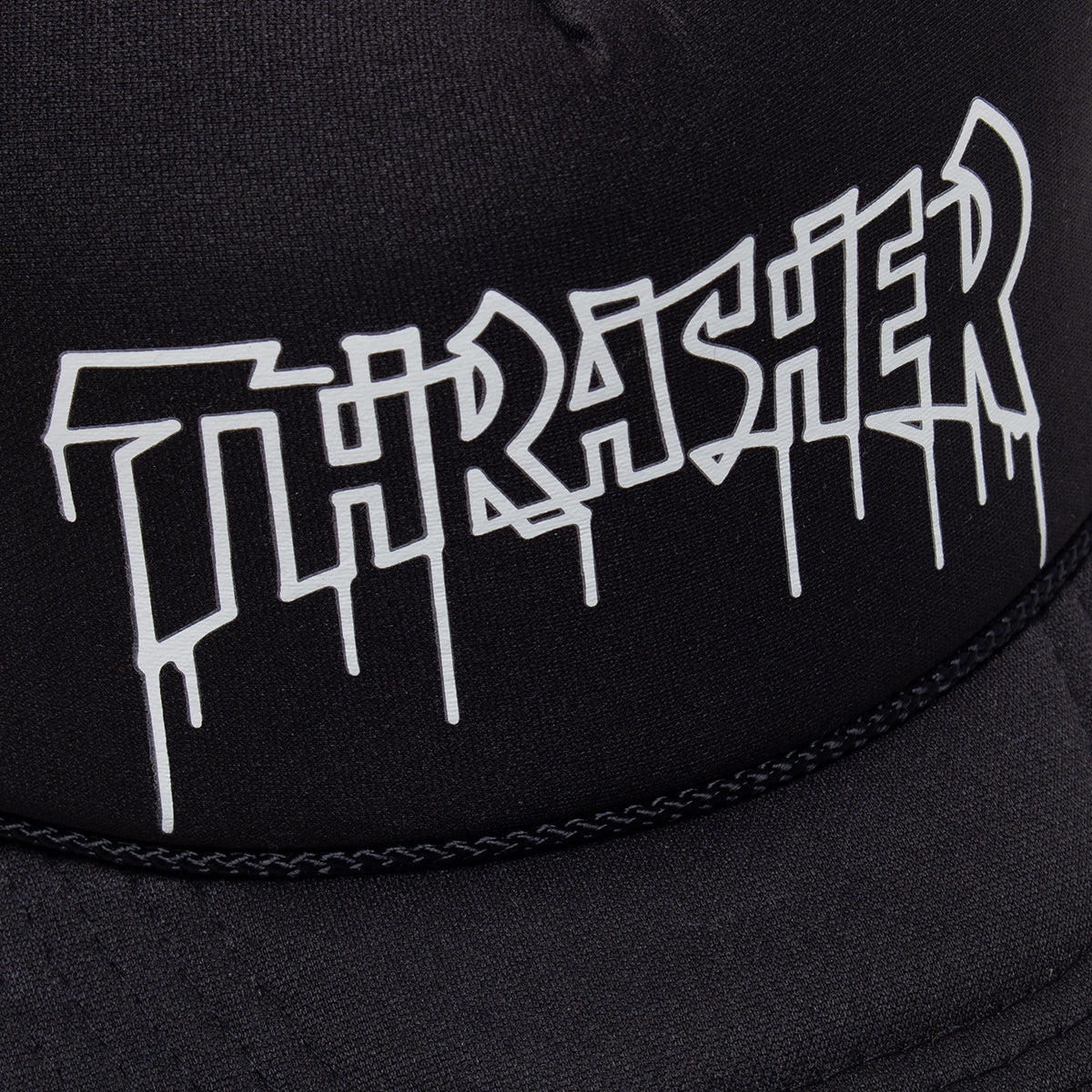 Thrasher - One-Liner Trucker Hat
Color : Black