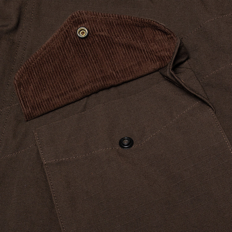 Engineered Garments - M65 Field Jacket
Style # 26F1D010-BK006
Color : Dark Brown