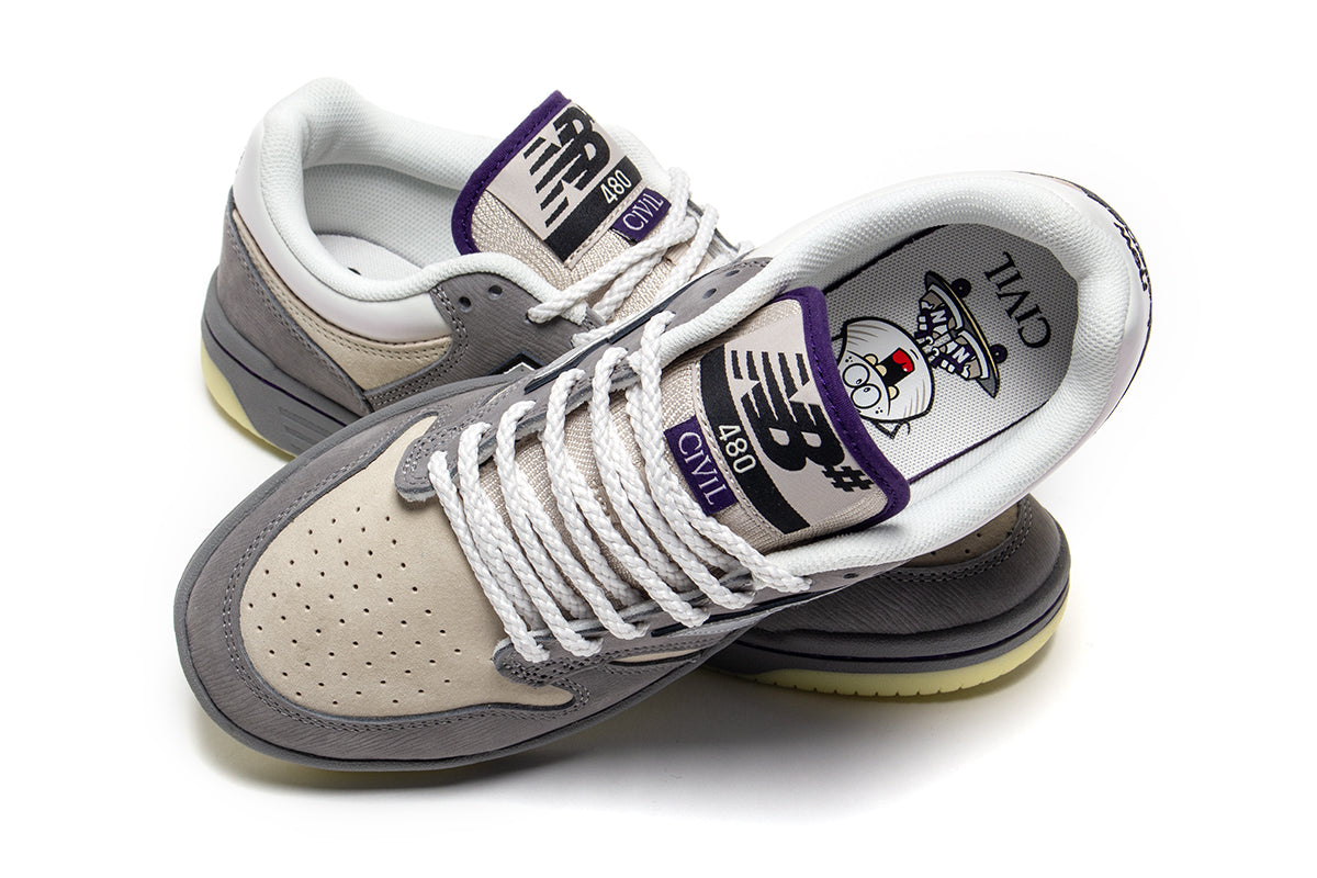 New Balance Numeric - 480 x Civil
Style # UN480CVL
Color : Harbor Grey / Silver Lining