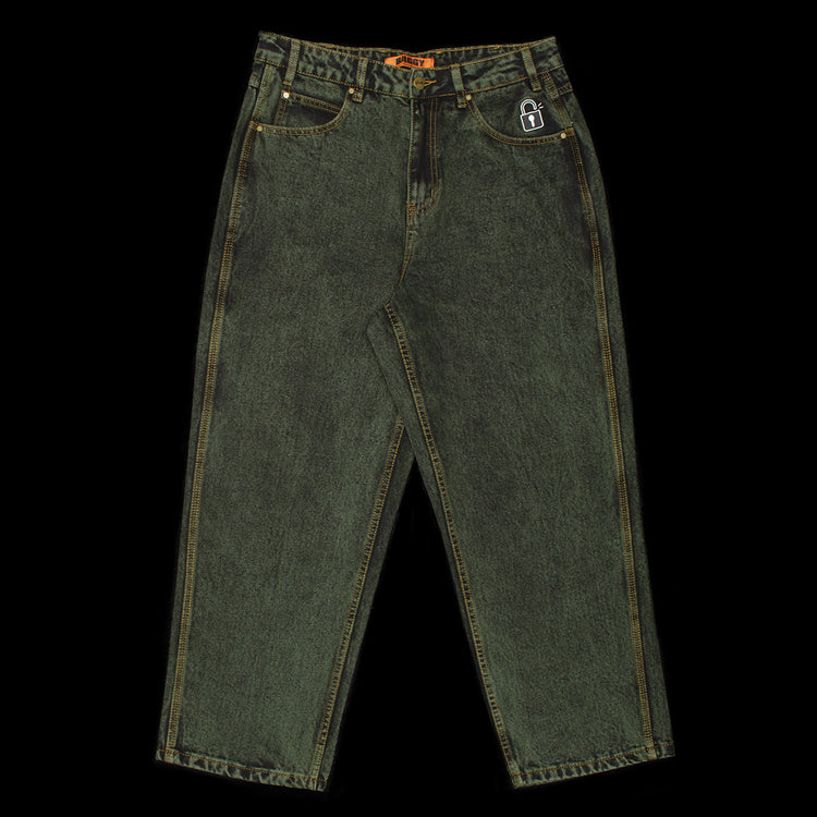 Butter Goods | Lock Baggy Denim Jeans
Color : Washed Ivy