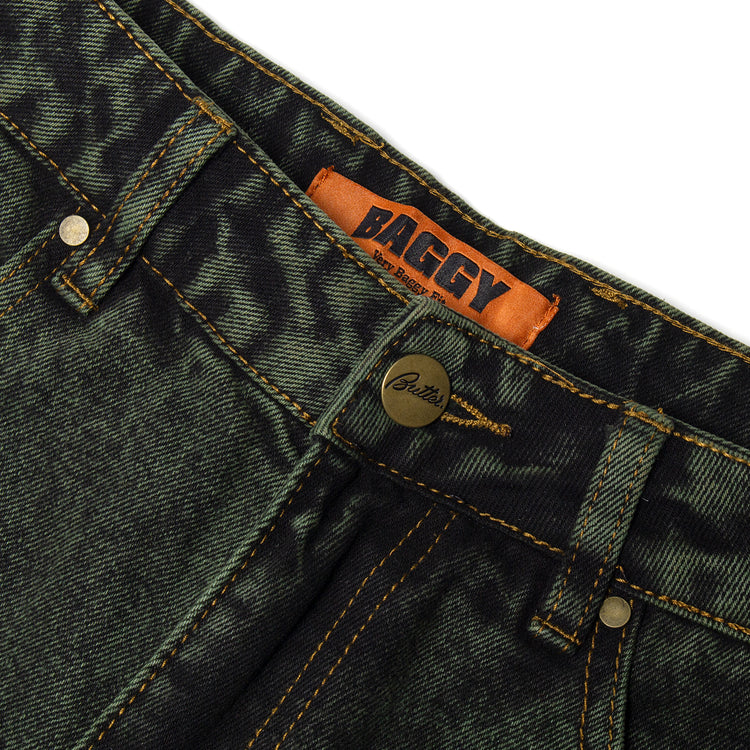 Butter Goods | Lock Baggy Denim Jeans
Color : Washed Ivy