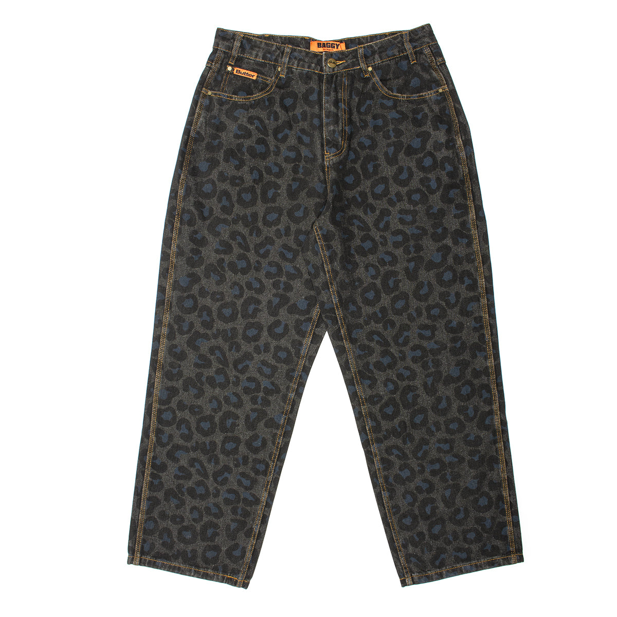 Butter Goods | Leopard Denim Jeans
Color : Black