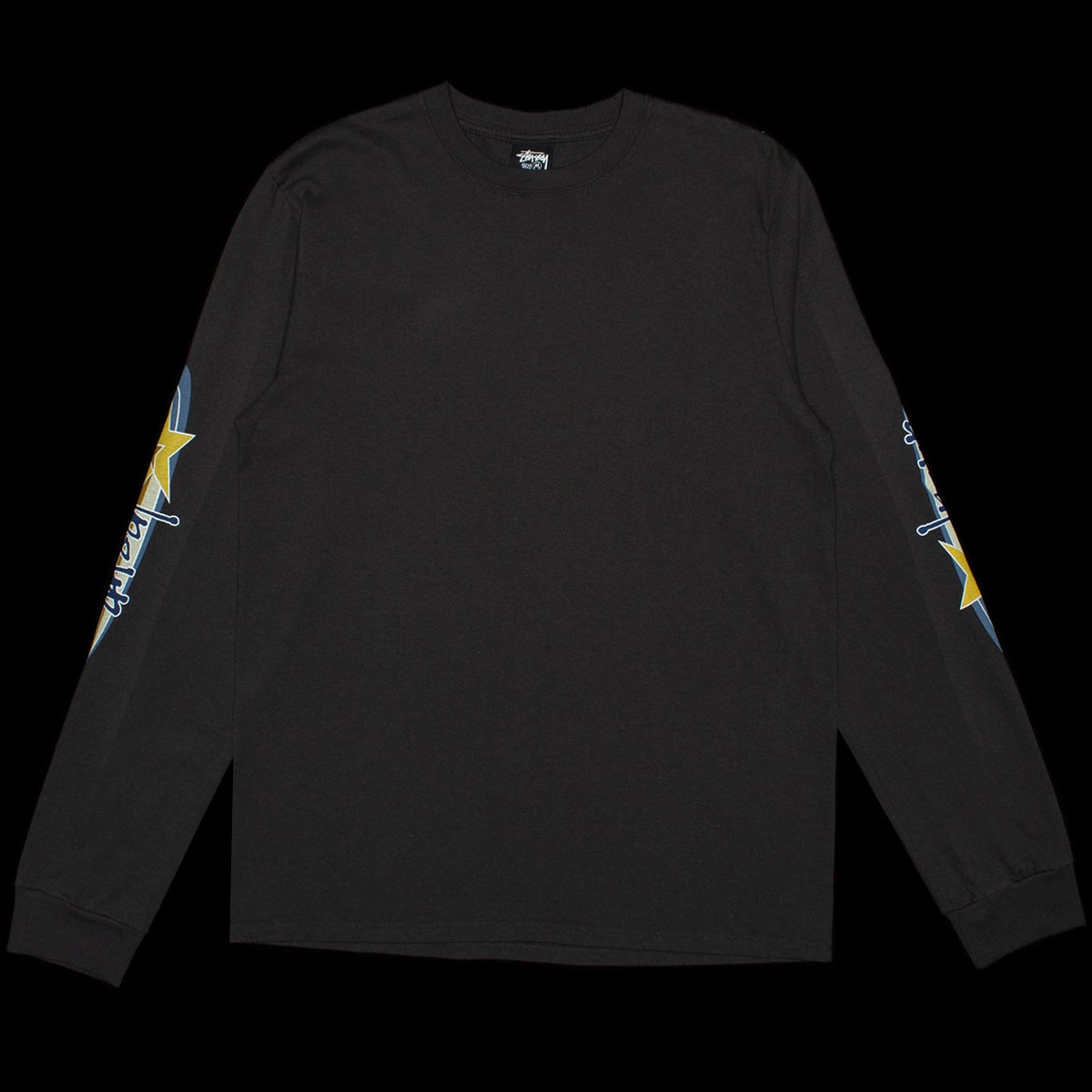 Stussy - Two Star Pigment Dyed L/S T-Shirt
Style # 1995128
Color : Faded Black