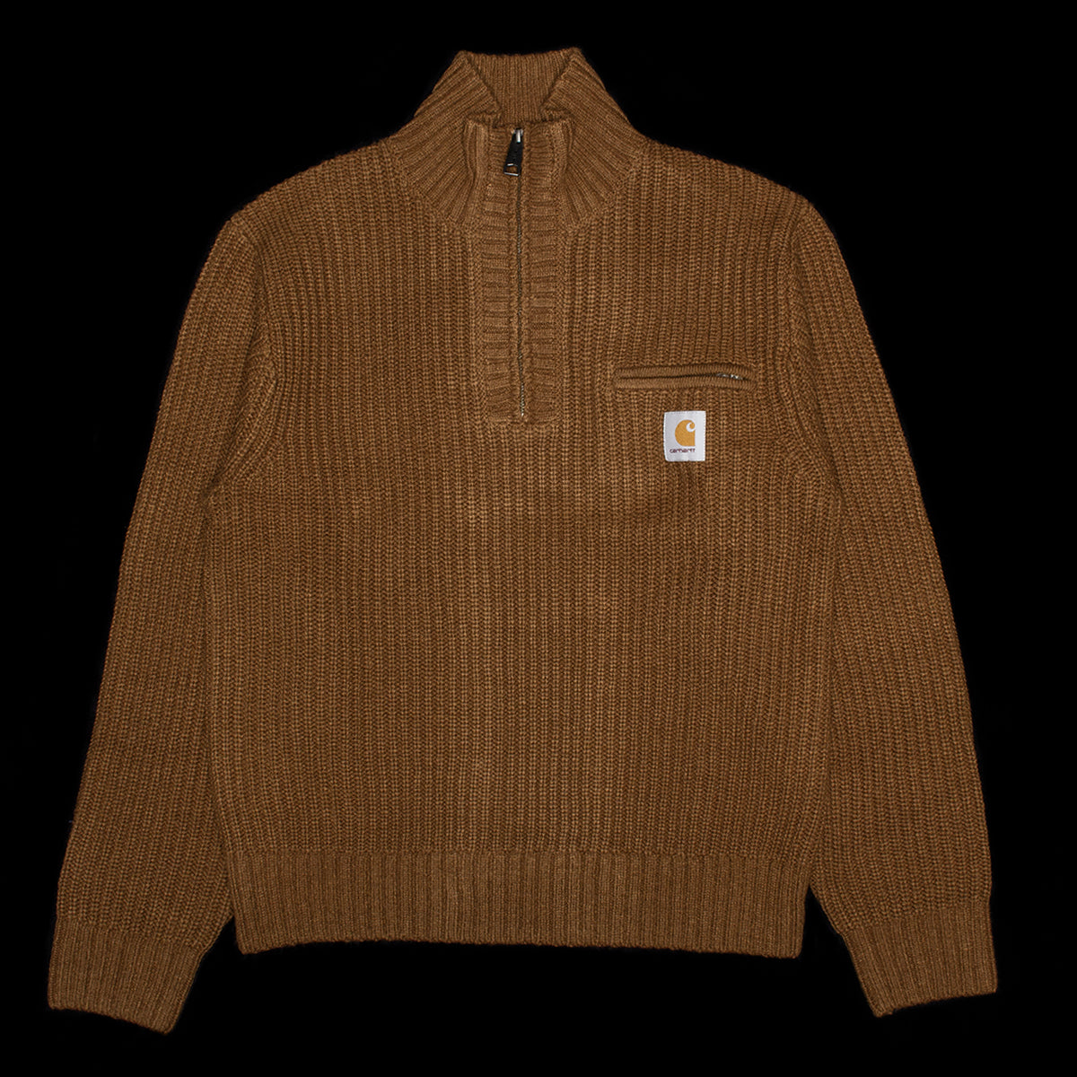 Carhartt WIP - Detroit Half Zip Sweater
Style # I035398-3TG
Color : WIP Hamilton Brown