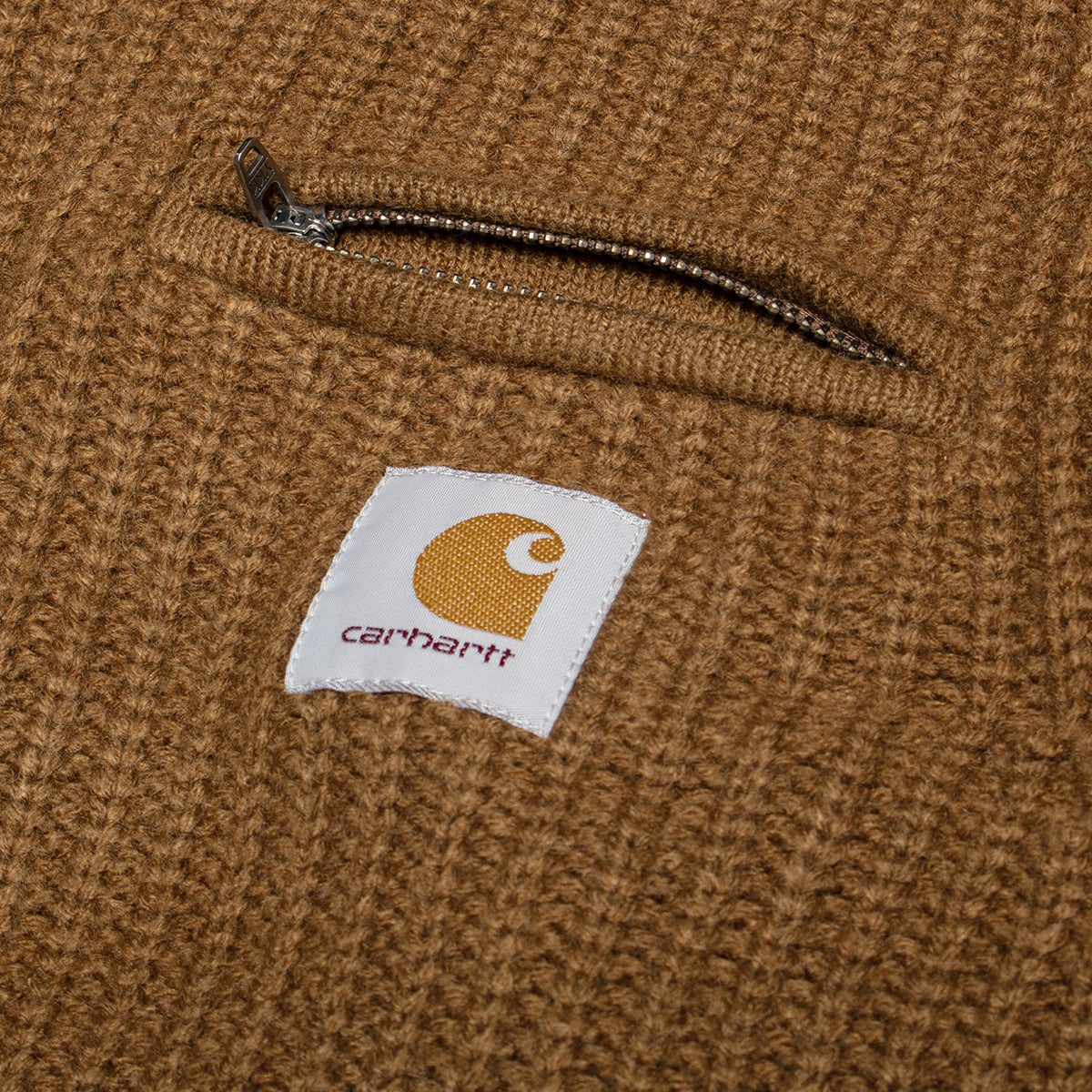 Carhartt WIP - Detroit Half Zip Sweater
Style # I035398-3TG
Color : WIP Hamilton Brown
