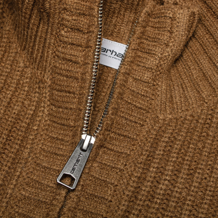 Carhartt WIP - Detroit Half Zip Sweater
Style # I035398-3TG
Color : WIP Hamilton Brown
