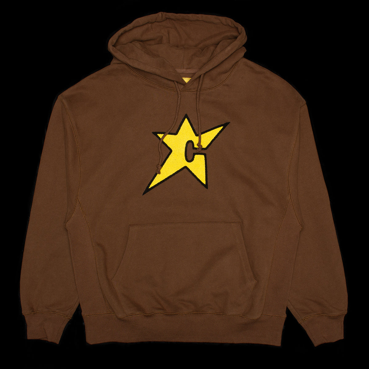 Carpet Company | Chennille C-Star Hoodie
Color : Brown / Yellow